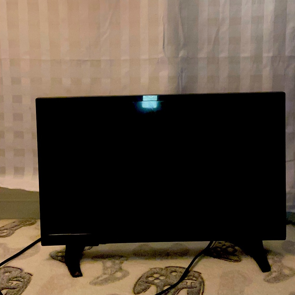 Black smart T.v